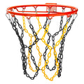 Basketball Net Replacement Heavy Duty,Resin Material, Anti-Rust Use Indoor Outdoor Standard 12-Ring Basketball Hoop (Black/Yellow)