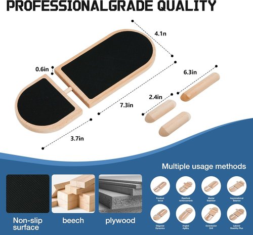 Birchwood Ankle Balance Board - Premium Foot Strengthener for Stability & Recovery | Adjustable Axis Design