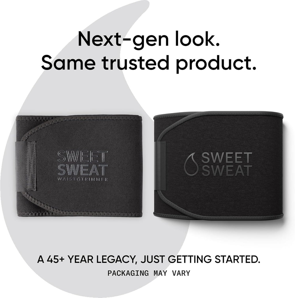 Sports Research Sweet Sweat Waist Trimmer - Premium Sweat Enhancing Fitness Band for Men & Women