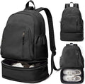 Skiennix Gym Backpack - Lightweight Waterproof Sports Bag with Shoe Compartment | Black