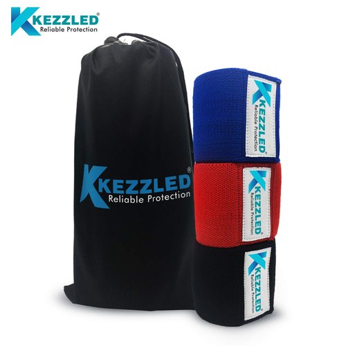 Kezzled Resistance Exercise Loop Bands Home Gym Fitness Equipment, Body Stretching, Strength Training, Physical Therapy, Rehab, Workout Anti Slip Pilates Flexbands for Legs Butts & Booty Pack of 3