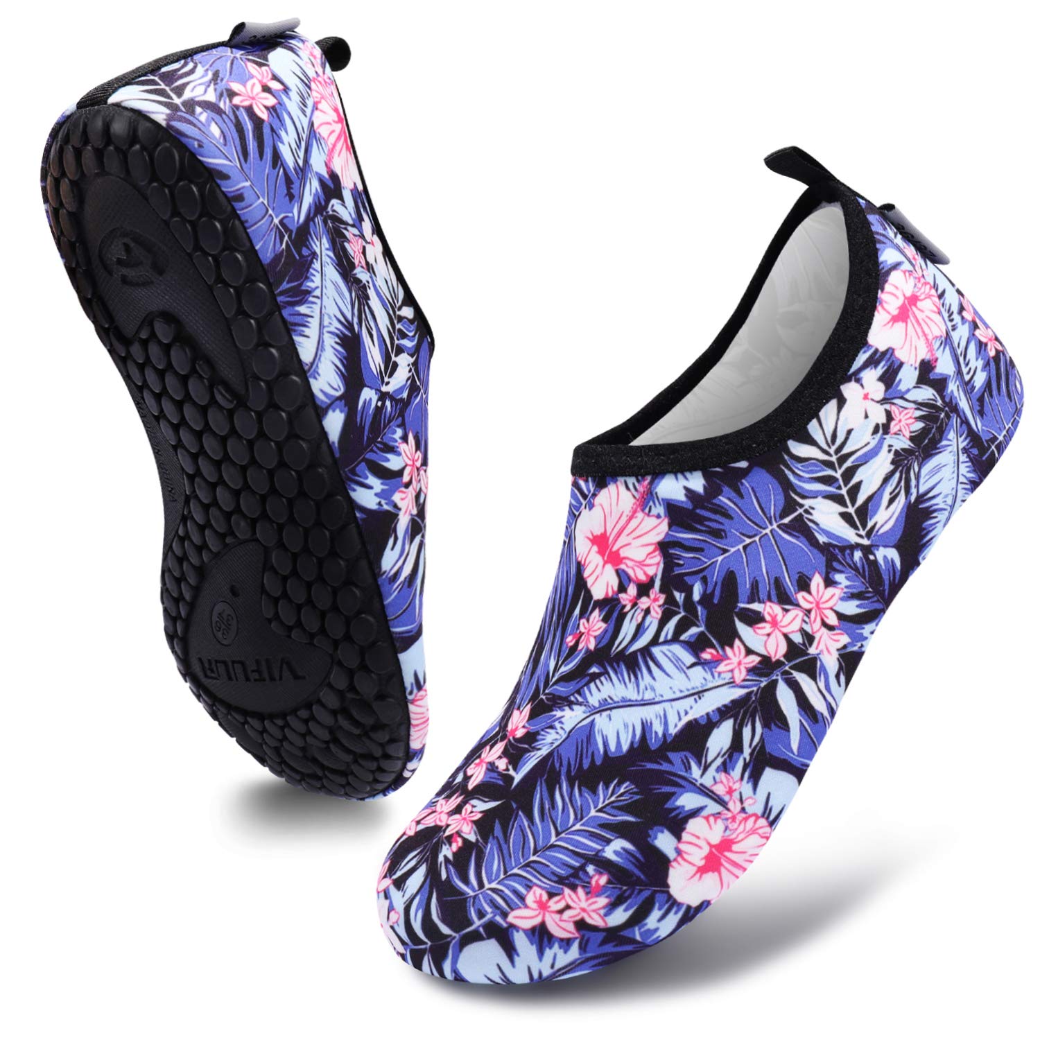 VIFUUR Water Sports Unisex Shoes Blue/Leaf - 11-12 W US / 9.5-10.5 M US (42-43)