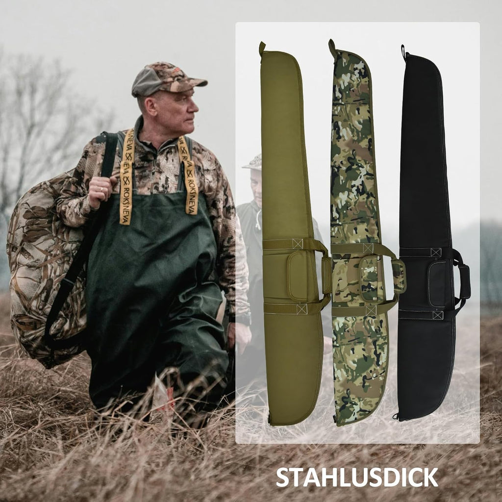 Soft Scoped Rifle Case - 52/54 Inch Padded Tactical Gun Bag for Shotguns | Ideal Hunting Accessory