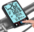 RISEPRO Wireless Bike Computer - Waterproof Touchscreen Speedometer & Odometer | Multi-Function LCD Display
