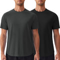 PINSPARK Men's UPF50+ Sun Protection Swim & Surf Short Sleeve Rash Guard - Quick Dry Performance Shirts