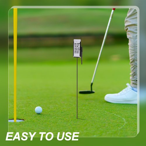 Shappy 6 Pcs 4 or 6 Pack Golf Metal Proximity Marker Closest to The Pin Ctp Marker with Black Pens 1 Pcs (50 Sheets) Cards for Golf Marking for Long Drive Putting Competition
