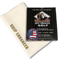 Gorilla Gold Grip Enhancer Tacky Towel - (Pack of 1) - Golf, Tennis, Softball & More - USGA Accepted Tack Cloth Improves Control in Wet Conditions, Repels Moisture & Cleans Grips - Made in USA