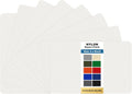 KING MOUNTAIN Self-Adhesive Nylon Fabric Repair Patch - Waterproof 5x8 Inch Kit for Quick Repairs | 8 Pcs (White)