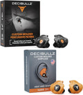 Decibullz Custom Molded Earplugs - 31dB NRR Hearing Protection for Hunting, Shooting & Swimming