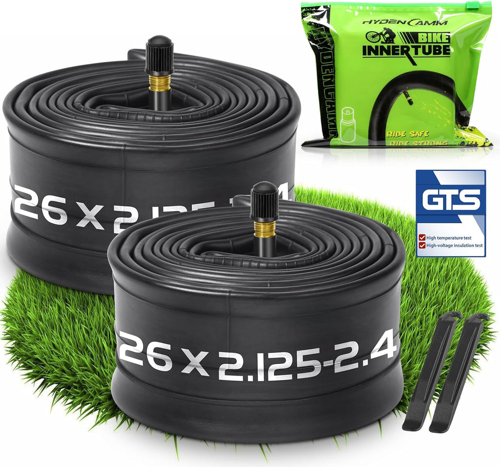 Skiennix Bike Inner Tube - 20/26" Butyl Tube with 35mm AV Schrader Valve & 2 Tire Levers | Durable & Versatile