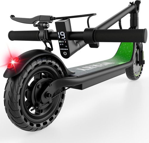 Folding Electric Scooter - 350W Motor, 19MPH Speed, 12/15 Miles Range, 8.5” Solid Tires