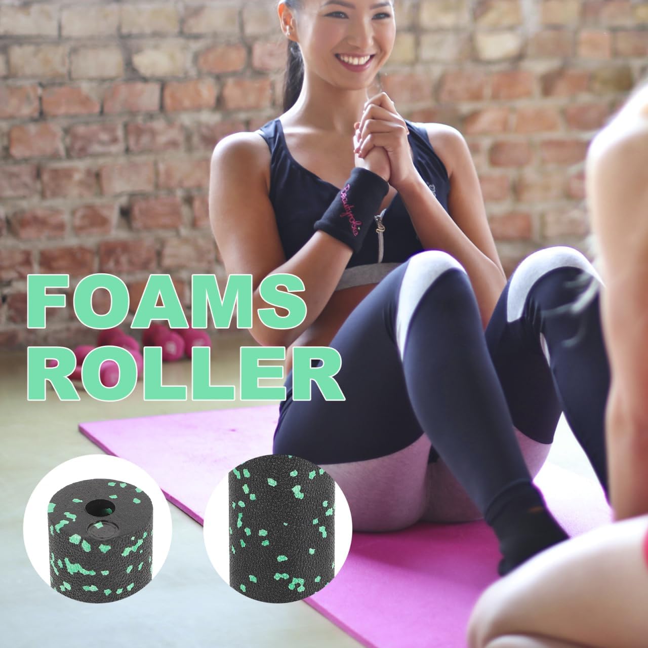 Toddmomy Mini Muscle Roller - 5.9 Inch Portable Roller for Post-Workout Recovery & Muscle Relaxation