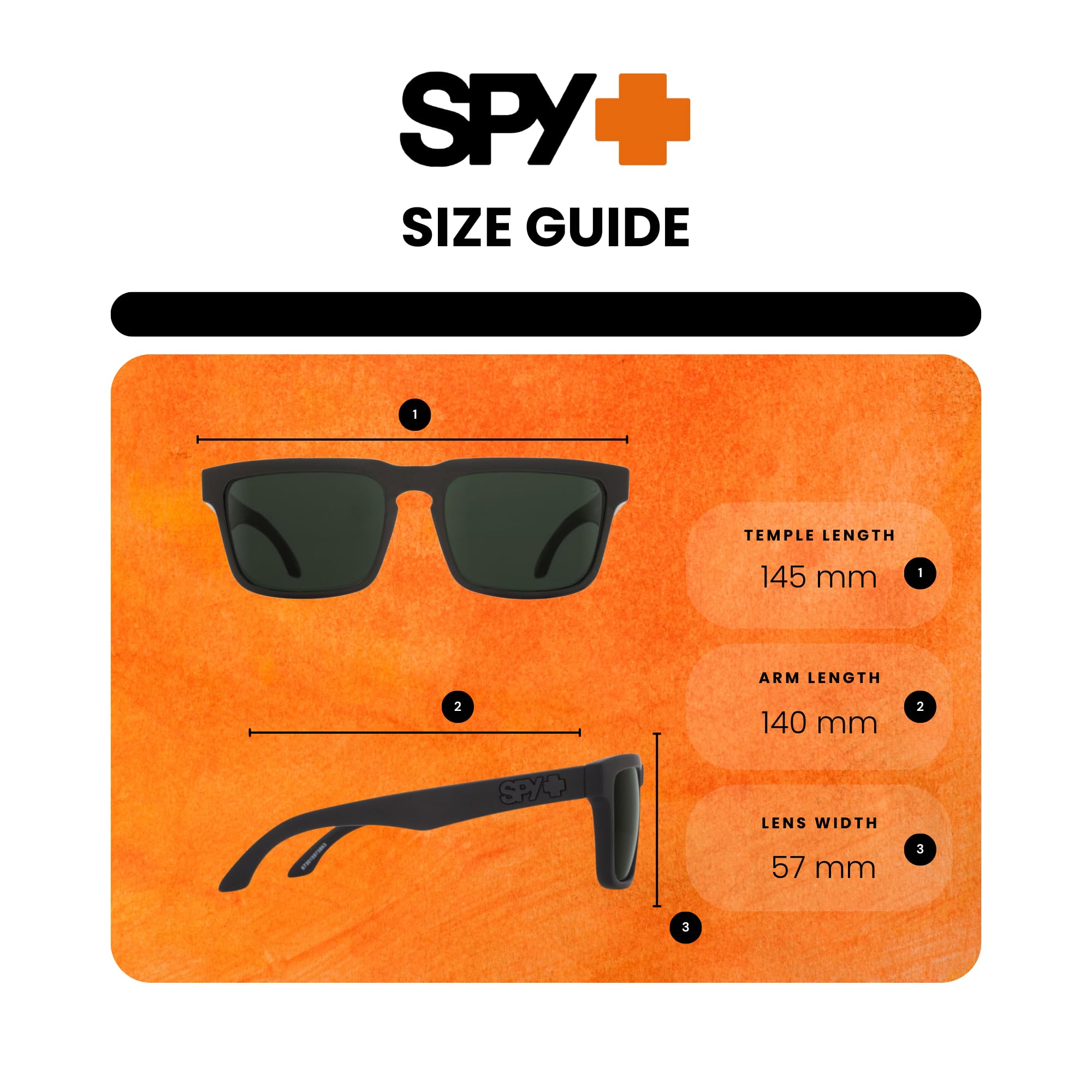 Spy Helm 673015973863 57MM Soft Matte Black/Happy Gray Green Square Sunglasses for Women +Bundle with Accessory Eyewear Kit