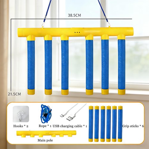 Foubret Reflex Challenge Game, 3 Adjustable Drop Stick Game, Reflex Game Falling Sticks for Hand Speed Challenge, Reaction Time & Hand Eye Coordination Training, Catching Sticks Game (Blue)