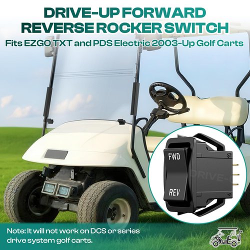 DRIVE UP EZGO Forward Reverse Switch, Golf Cart Forward Reverse Switch Fits EZGO TXT, PDS Electric 2003-Up Golf Carts, OEM 74323-G01