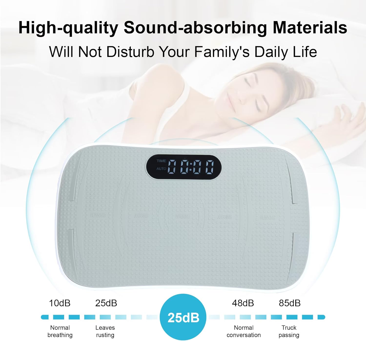 Silent Vibration Plate by [Brand Name] - Effective Exercise Machine for Weight Loss | Compact Design