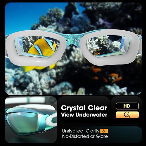 Braylin Swim Goggles - Anti-Fog, Leak-Proof Design for Adults & Youth | 2-Pack Set