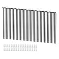 13G Bicycle Spokes 2.3mm Steel 70-300mm - 38pcs Black Nuts, Universal Fit - Variation: Black-13G-222mm