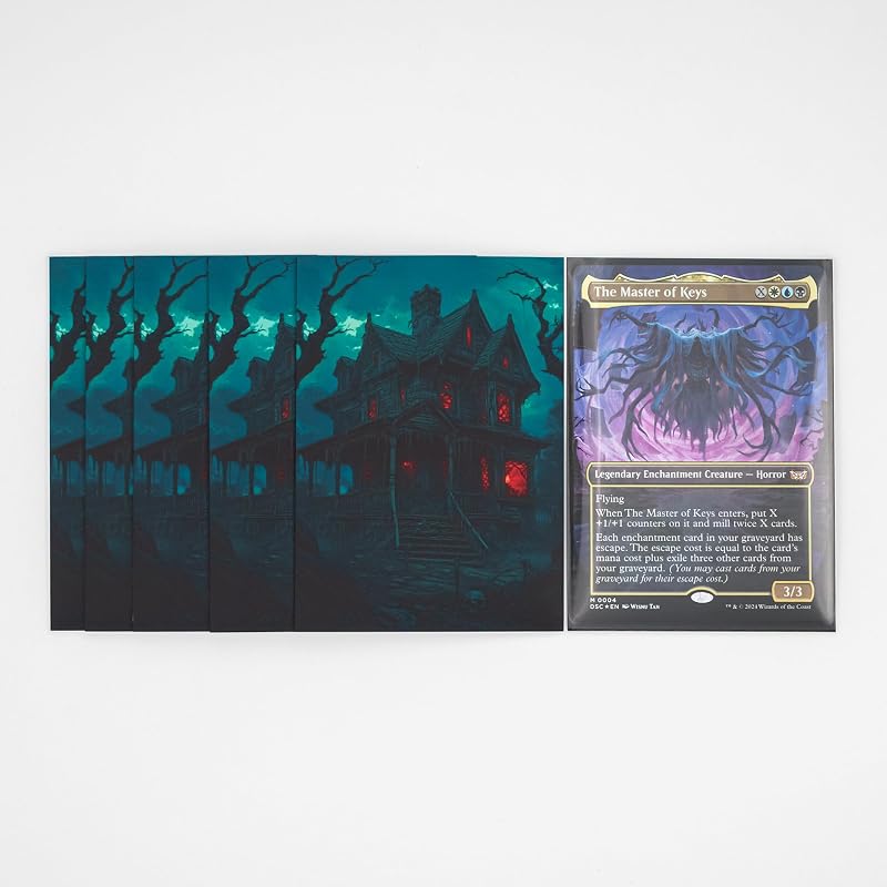 Card Sleeves for Collectible Cards - 100 Count Protectors by Arcanum Industries