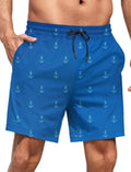 Lzzidou Men's Swim Trunks - Quick-Dry Board Shorts with Mesh Liner | 5-Inch Inseam