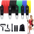 Simmgud Resistance Bands Set - Versatile Exercise Bands with Handles & Door Anchor | 150 LBS for Home Gym