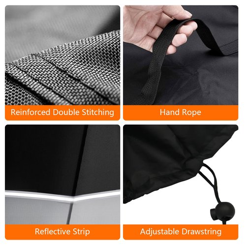 Kistrba Electric Scooter Cover, Heavy-Duty 600D Oxford Fabric, Waterproof All-Weather Protection for 500-2000W E-Scooters, Universal Fit Outdoor Storage
