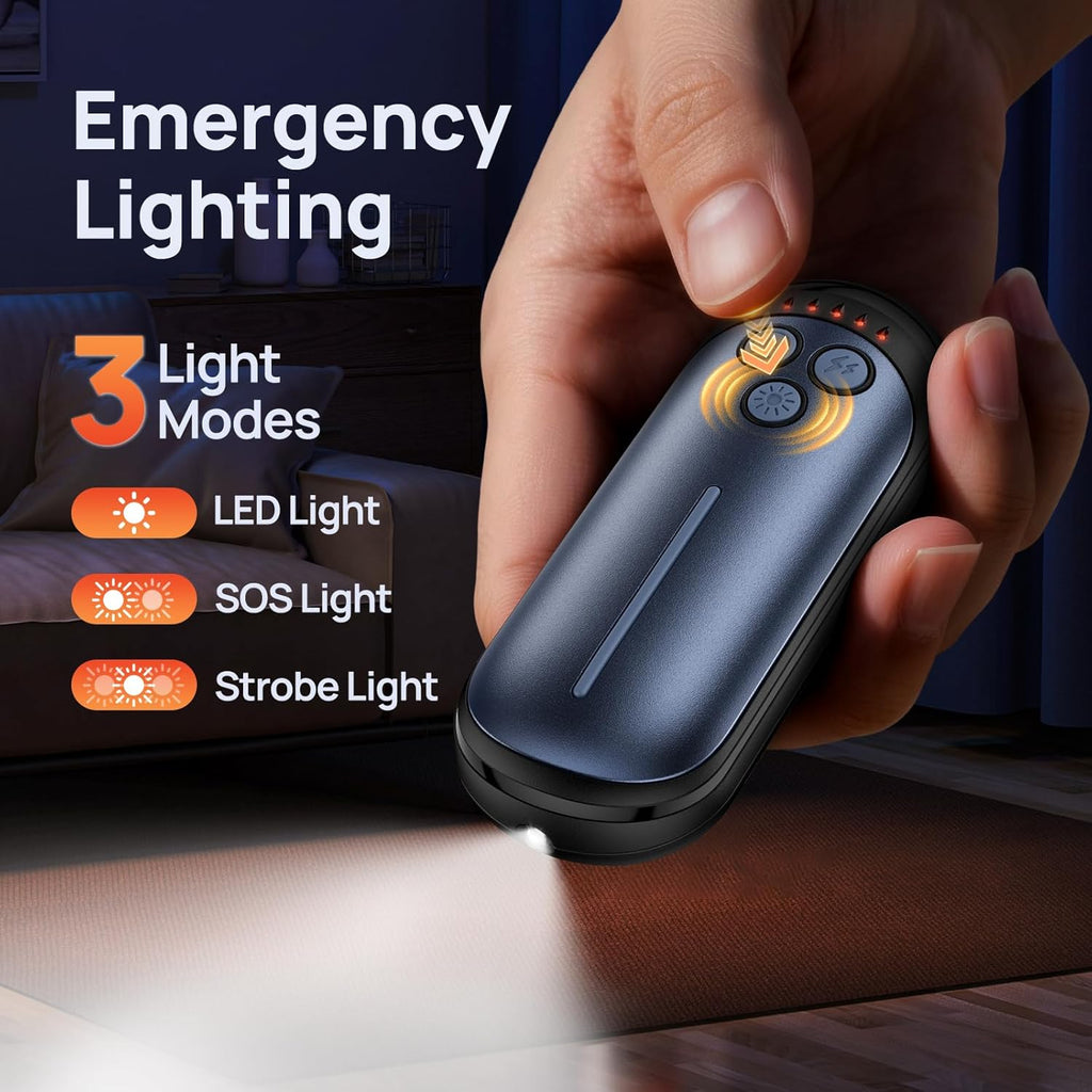 Skiennix Rechargeable Hand Warmers - 6000mAh Portable 2-in-1 Warmers with AI Smart Chips | Perfect for Outdoor Activities & Family Use
