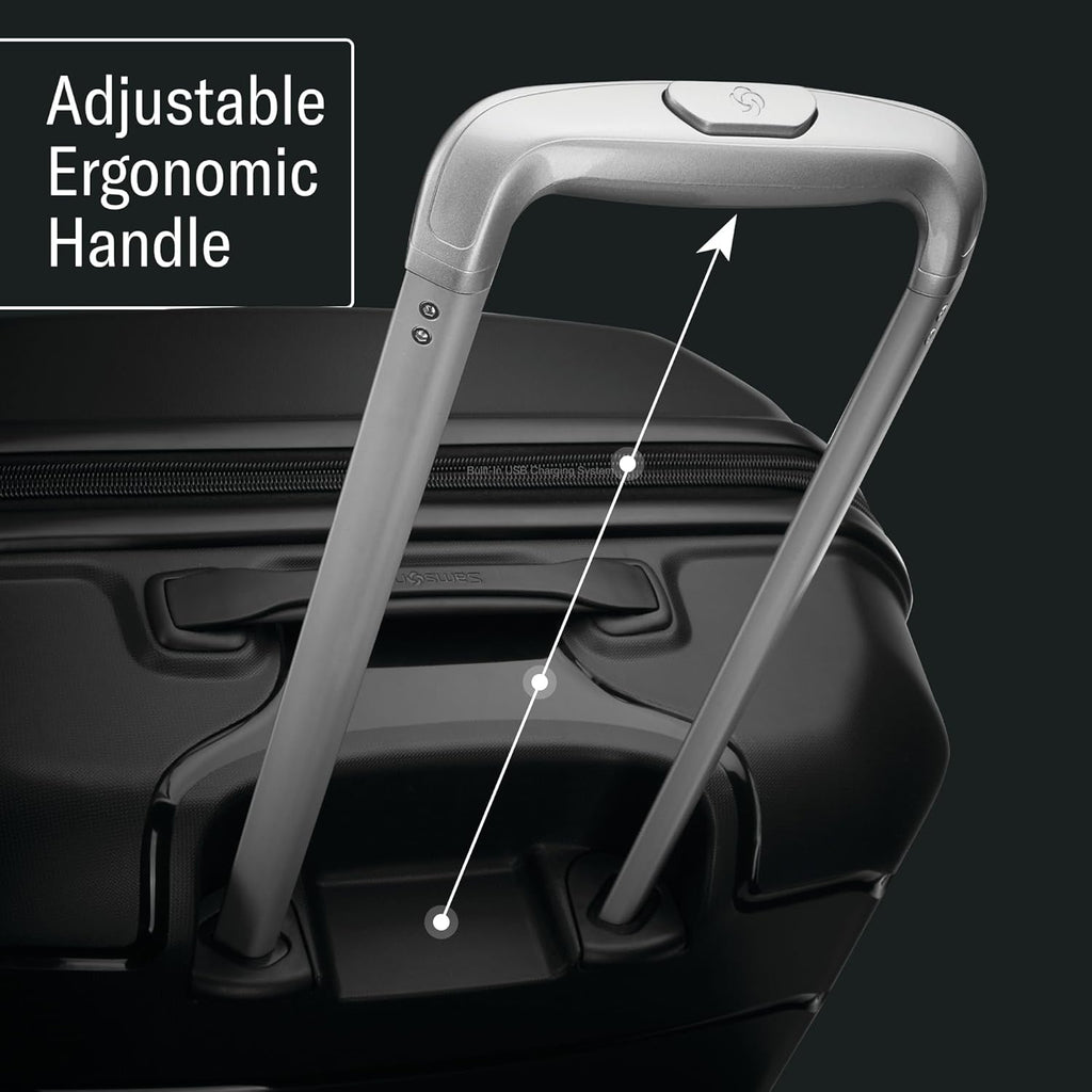 Samsonite Freeform Hardside Carry-On Luggage - TSA-Approved Expandable Suitcase with Spinner Wheels - Black
