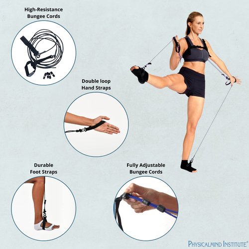 TYE4® and TYE4X™ Pilates Wearable Resistance Assistance; Total Body Exercise; Core Strengthening, Portable, Home Gym, Pilates, Yoga, Barre, Posture, Stretching, Balance