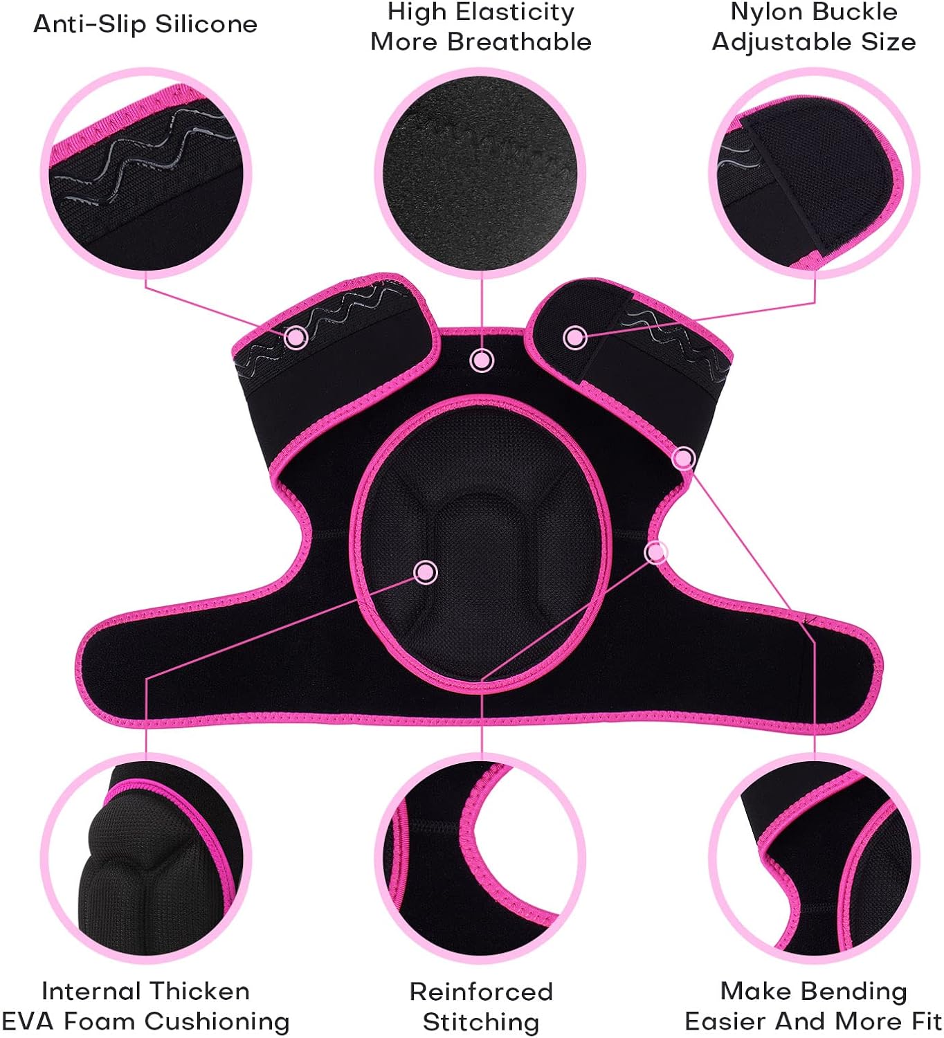 Skiennix Knee Pads for Men & Women - High Elastic Fabric for Safety in Construction & Gardening | Durable Protection