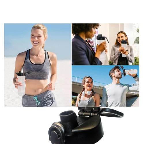 Lid for Cirkul Water Bottle - Auto Flip Lid for Hydro Flask Wide Mouth 12-64oz, Replacement Compatible with Cirkul, Hydroflask, Simple Modern, Iron Flask & Others, Nozzle with Button Lock (2)