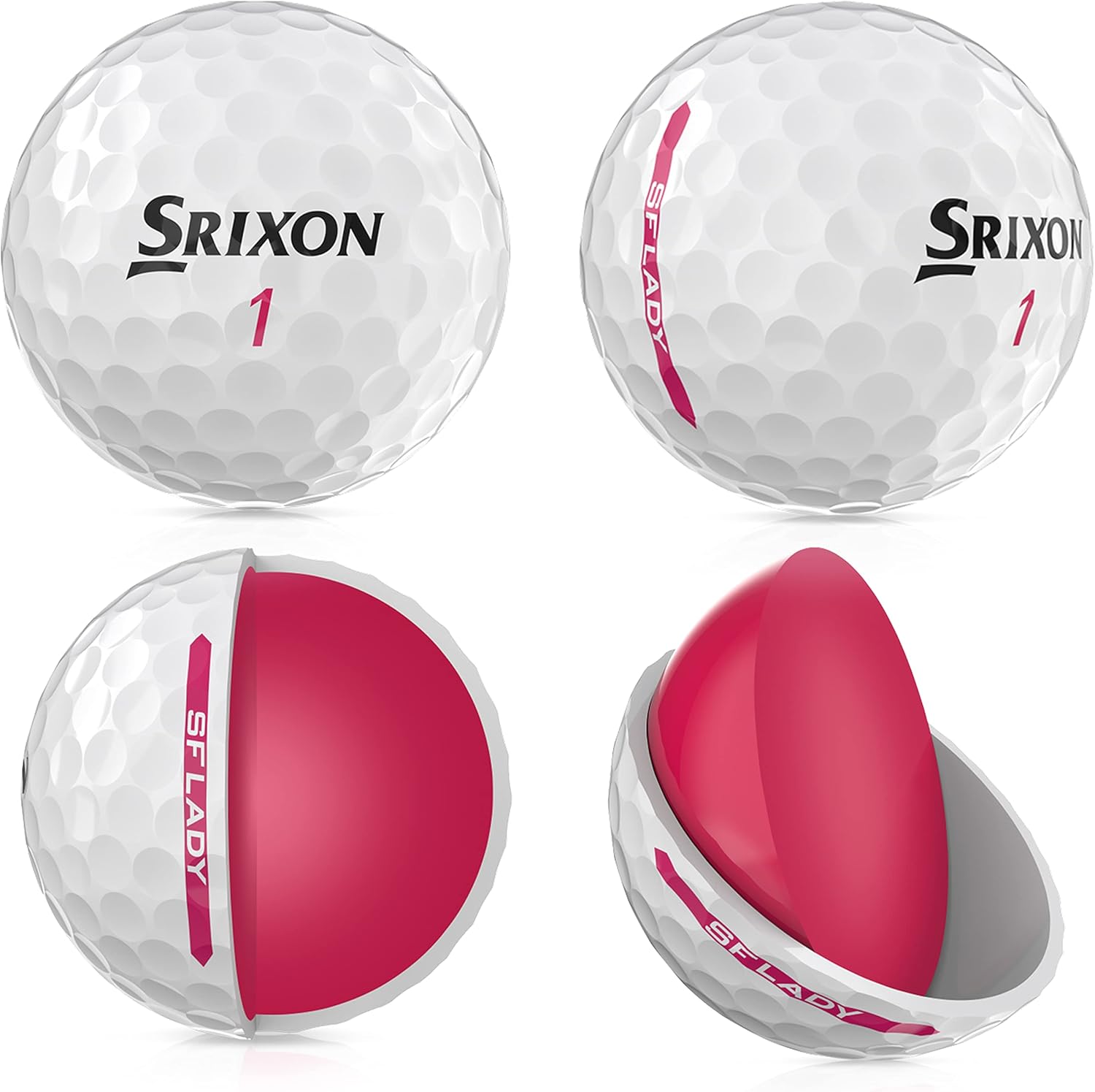Srixon Soft Feel Golf Balls - Premium Performance for Women | Enhanced Distance & Control