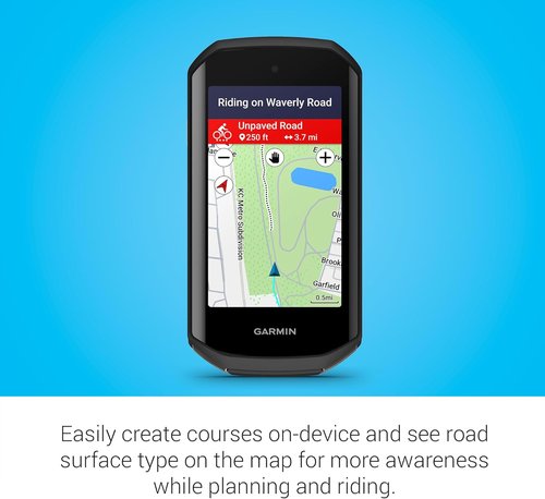 Garmin Edge® 1050 Cycling Computer - Vivid Color Touchscreen, Built-in Speaker & Advanced Training Features