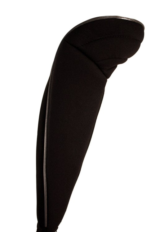 Black Golf Zipper Head Covers Driver 1 3 5 7 Fairway Woods Headcovers Metal Neoprene Traditional Plain Protective Covers Fits All Fairway Clubs and Drivers up to 460cc for Golfing Buddies