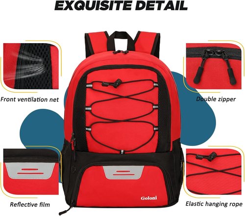 Goloni Soccer Bag - Versatile Basketball & Soccer Backpack with Ball and Shoe Compartment | Large Size