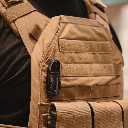Smith & Wesson Special Ops Push Button Auto Folder Mini with 2" Drop Point AUS-8 Steel Blade, Automatic Locking, Pocket Clip, for Tactical, Outdoors, and EDC