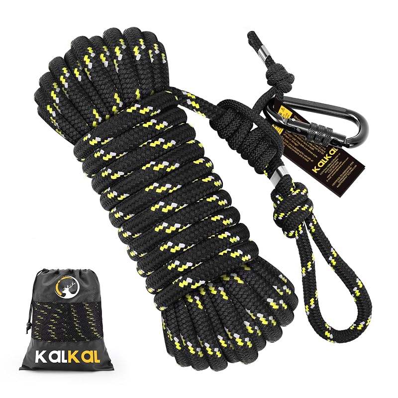 Reflective 30ft Tree Stand Safety Rope Lifeline for Hunting - Kalkal