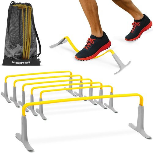 Meister ZoomFlex Agility Hurdles - Modular Speed Training with Carry Bag for Enhanced Performance