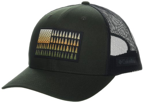 Columbia Unisex Tree Flag Mesh Snap Back, Greenscape/Black, One Size