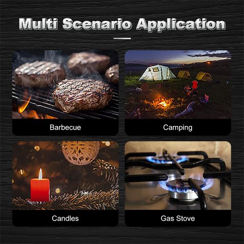 5-in-1 Windproof Torch Lighter,Adjustable Jet Flame with Punch,Holder & Draw Enhancer Tool,Refillable Butane Lighter for Camping, BBQ, Candles & Outdoor (Butane Not Included) Gift Set
