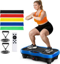 Skiennix Vibration Plate Exercise Machine - 130 Levels for Full Body Workout & Weight Loss | 450 Lbs Capacity with Bluetooth & Resistance Bands