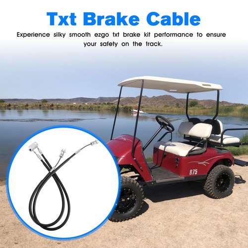 BZTT EZGO Golf Cart Brake Cable for 1994-2008 EZGO Medalist Brake Cable & EZGO TXT Brake Cable Set 70716-G03 70273-G03 70969-G03