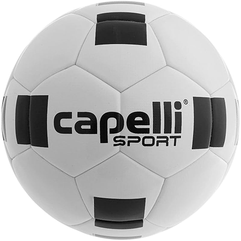 Capelli Sport Soccer Ball Size 4/5 and Mini - Classic White/Black, Training & Practice