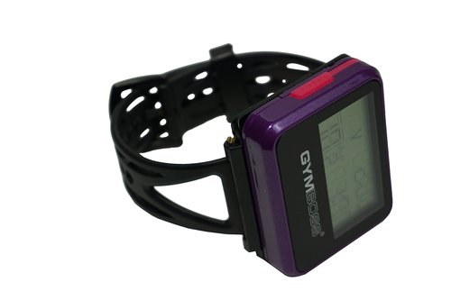 Gymboss Interval Timer and Stopwatch Watch Strap – Black (One Size Fits All)