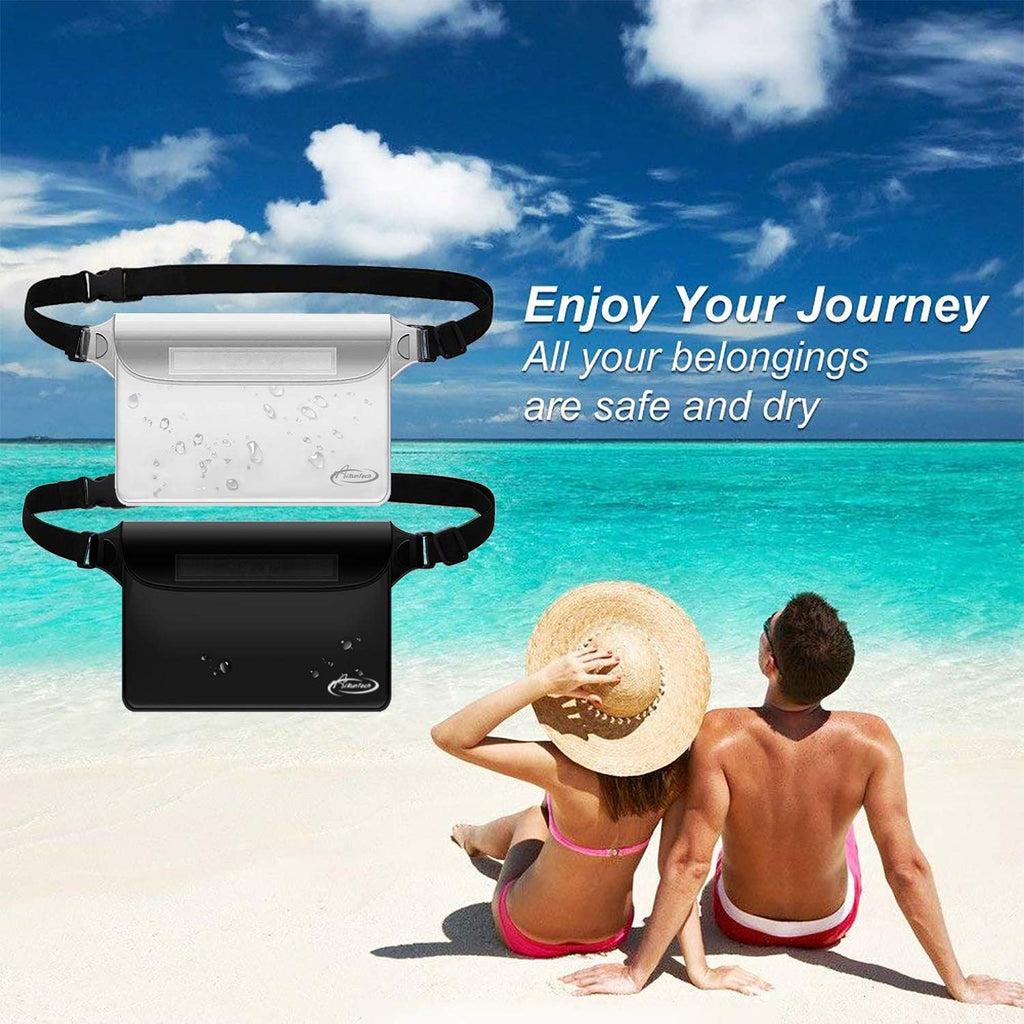 AiRunTech Waterproof Fanny Pack - Dry Bag for Phone, Passport & Wallet | Ideal for Travel & Water Activities