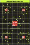 12x18 Splatter Targets by [Brand Name] - Bright Burst on Impact for Instant Shot Visibility