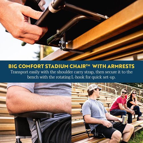 GCI Outdoor Comfort Chair - Portable Stadium Seat with Cushioned Support | Ideal for Events