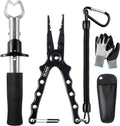 Dr.meter Aluminum Fishing Pliers - Saltwater Resistant Gear with Tungsten Carbide Cutters & Gripper | Fishing Gifts for Men