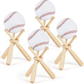 Maitys Baseball Stand Holder - Wood Table Display (Variation 4) - 15x1.5 cm