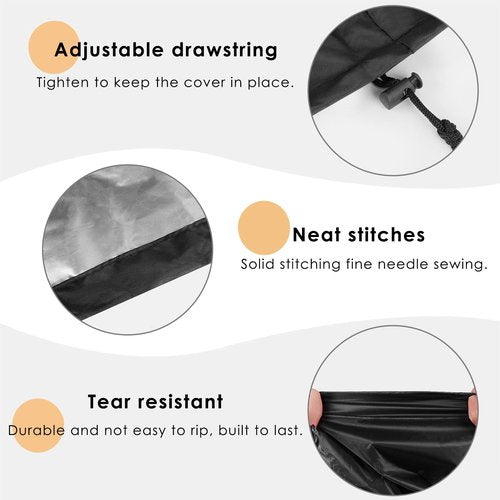 TOCCOOL Under Desk Elliptical Machine Cover, Waterproof Dustproof Protective for Under Desk Elliptical & Leg Exerciser, Compatible with YOSUDA YSD-ME & ANCHEER Models (Black)
